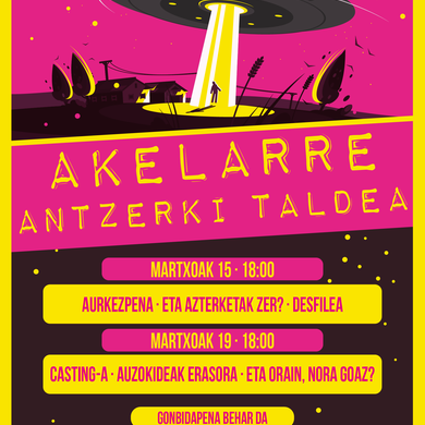 Akelarre antzerki taldea. Aurkezpena, Eta azterketak zer?, Desfilea