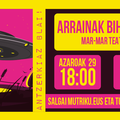 ARRAINAK BIHOTZEAN (Haurrentzako ikuskizuna) - Antzerkiaz Blai! ARRAINAK BIHOTZEAN (Haurrentzako ikuskizuna) - Antzerkiaz Blai!