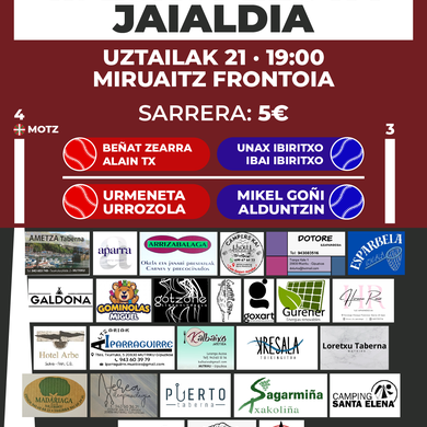 Festival de Pelota Mano en Magdalenas