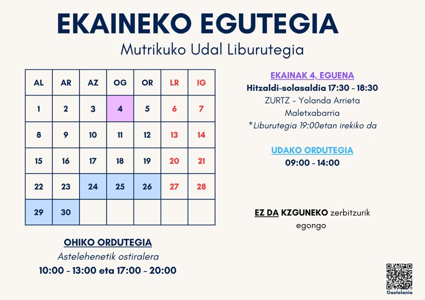 Calendario de Junio