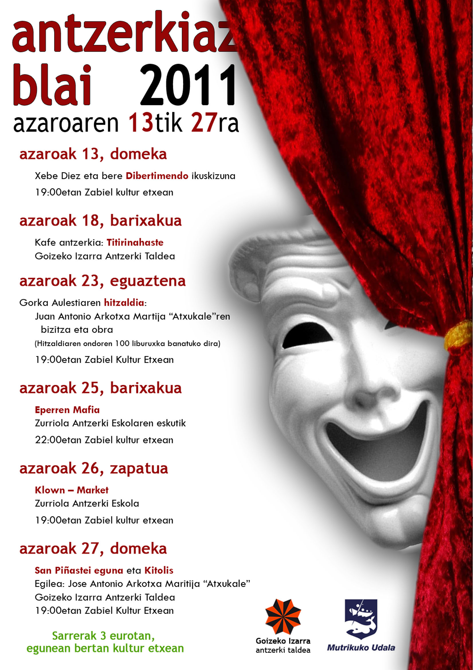 Cartel de Antzerkiaz Blai