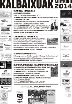 Kalbaixo kofradi jaiak 2014