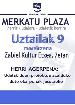 merkatu plaza agerraldia