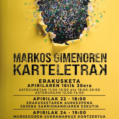 Markos Gimenoren "Karteletrak" Erakusketa