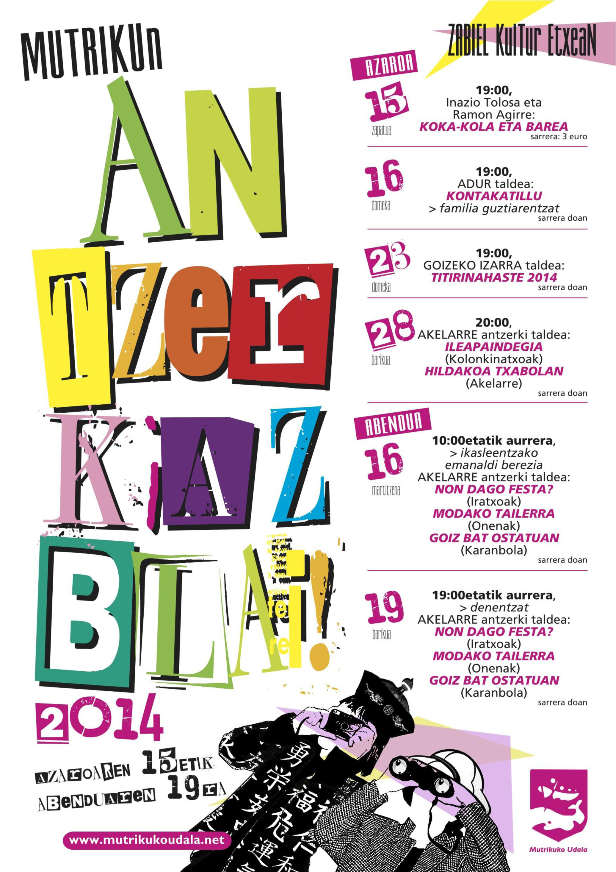 Antzerkiaz blai 2014