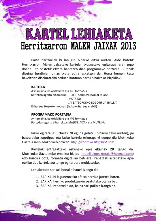 malen kartel lehaiketa 2013