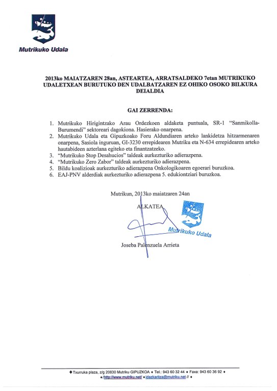 osoko bilkura maiatza