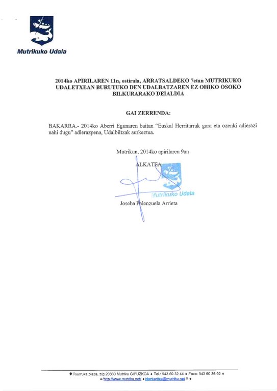 ez-ohiko bilkura apirila