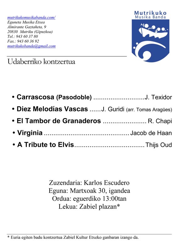 egitaraua banda udaberri 2014