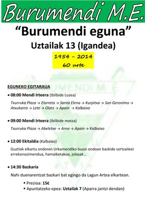 Burumendi 60 urte