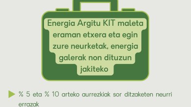 Udalak eta Debegesak zure etxeko energia diagnostikoa egiteko neurtze aparatuak eskaintzen ditu