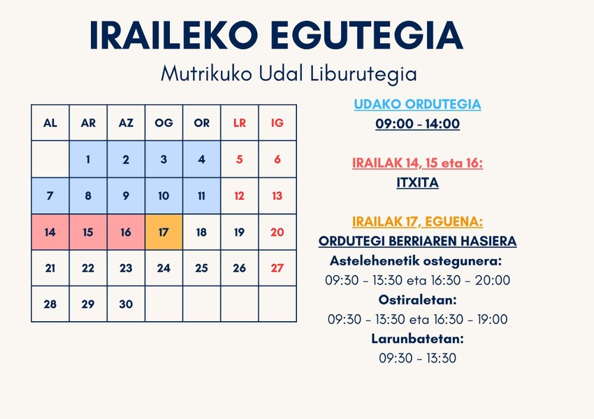 egutegia_iraila 2026